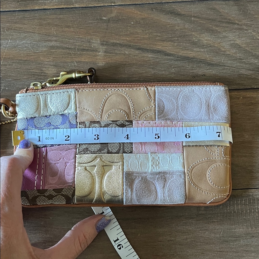 Coach Patchwork Wristlet in Pastel Hues - Picture 6 of 7